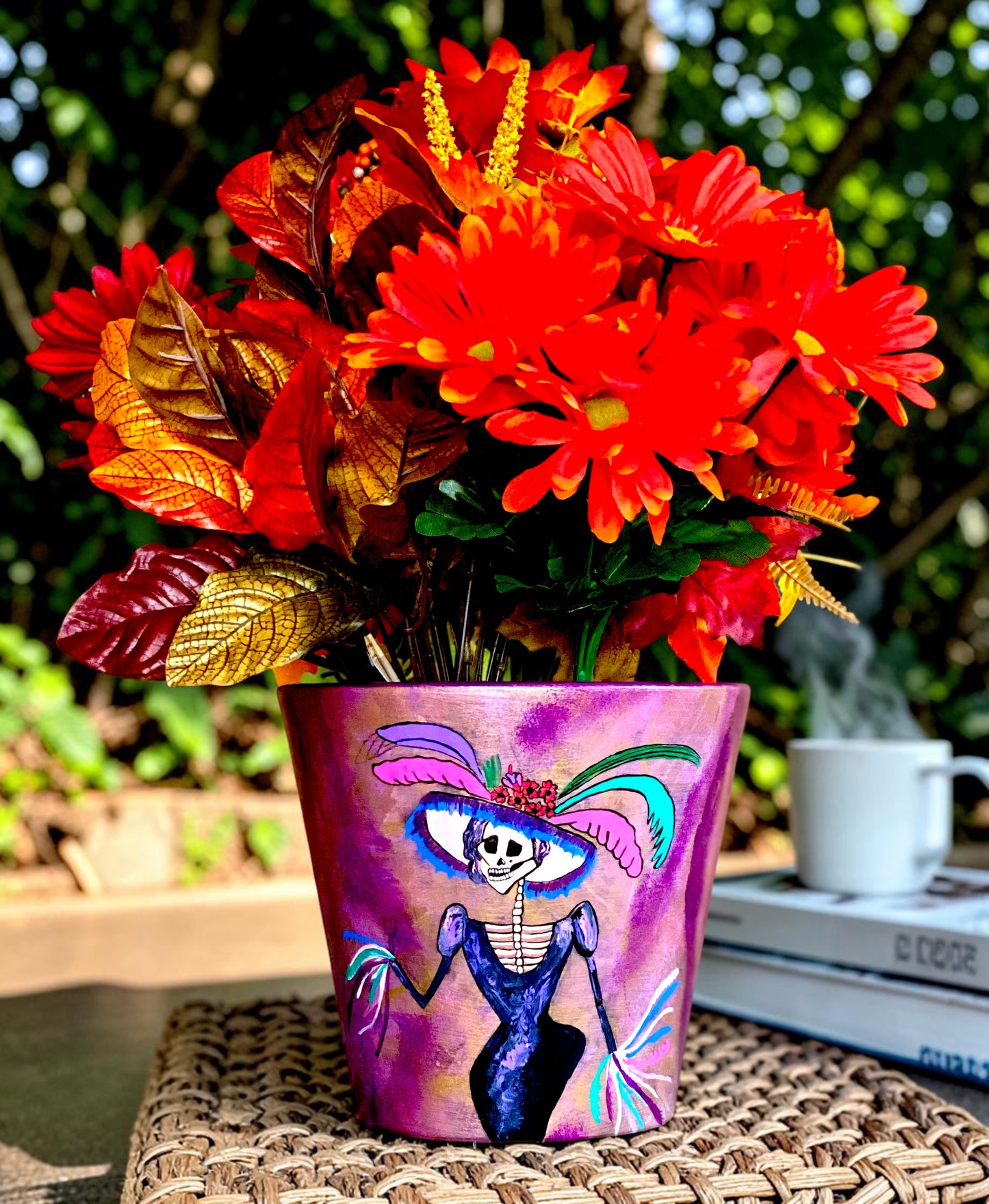 Hand Painted Catrina Planter