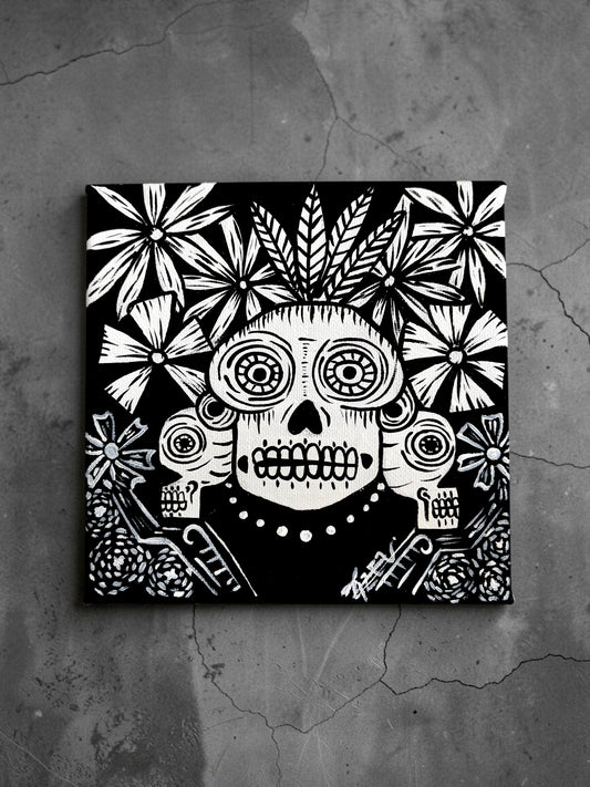 “Sacred Skull Series” - Original Skull Paintings Set of 3