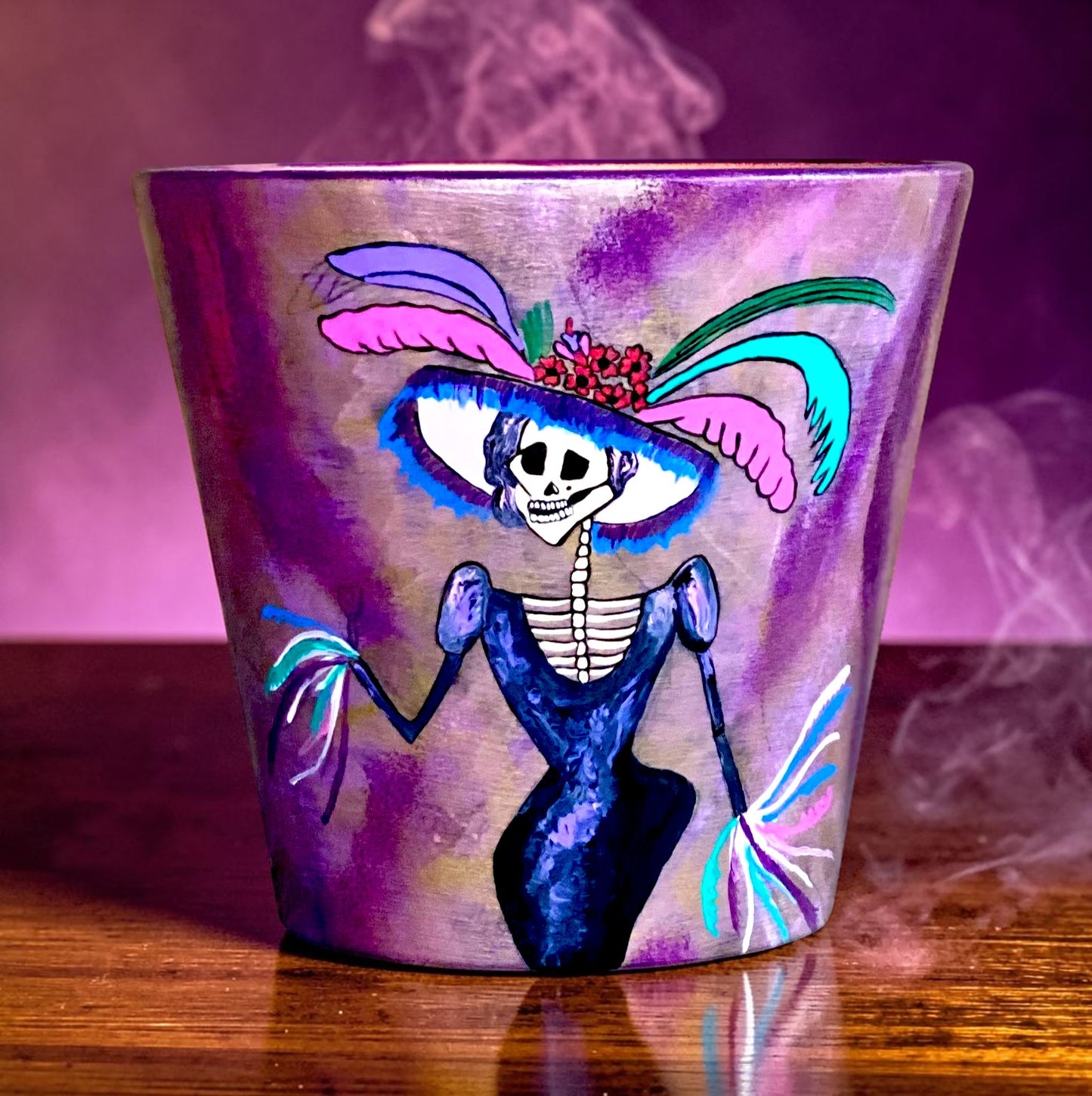 Hand Painted Catrina Planter